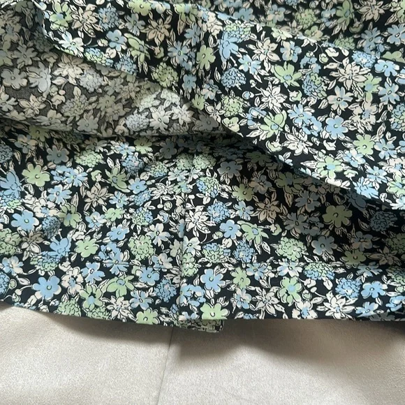 Maje Floral Mini Dress with White Lace Collar - Picture 6 of 7